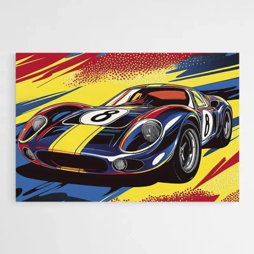 Tableau Pop Art Supercar