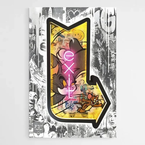 Tableau Pop Art Tom Jerry