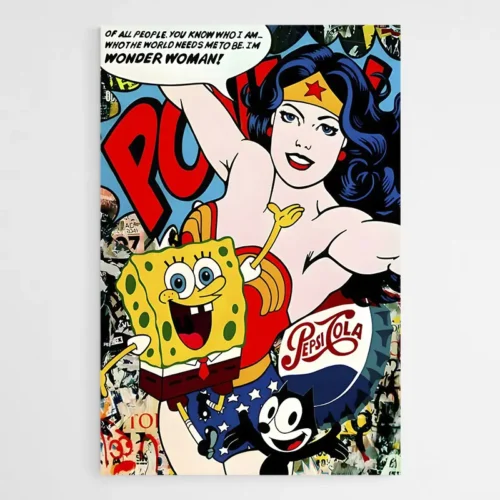 Tableau Pop Art Wonder Woman