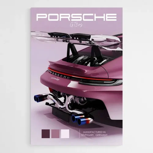 Tableau Porsche 911 Rose