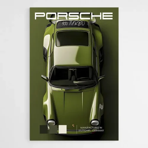Tableau Porsche 911 Vert