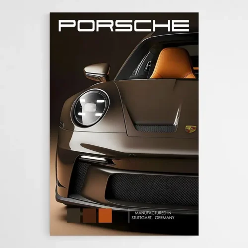 Tableau Porsche Marron