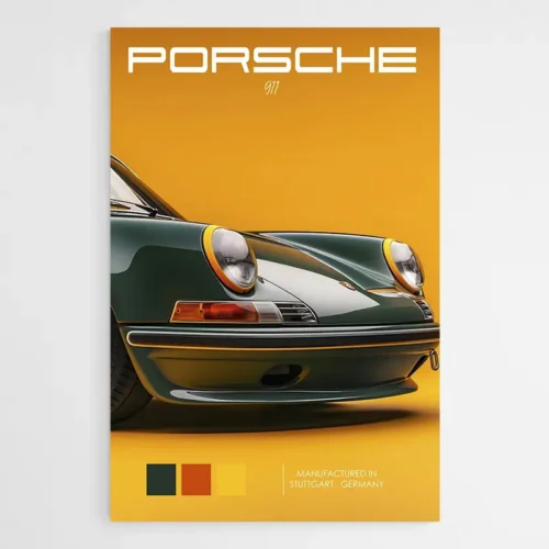 Tableau Porsche Vert