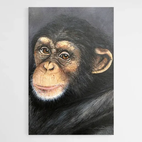 Tableau Portrait Singe