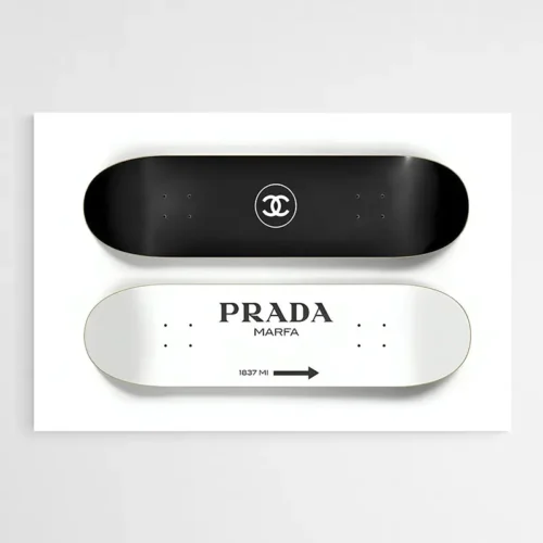 Tableau Prada Chanel Skateboard
