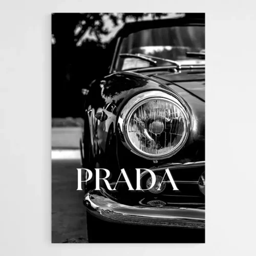 Tableau Prada Noir et Blanc