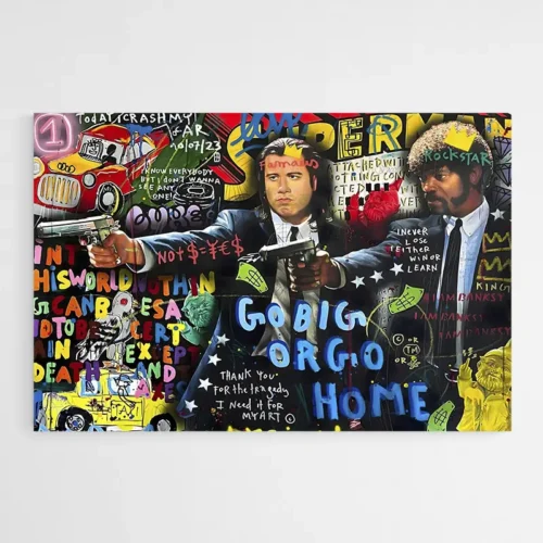 Tableau Pulp Fiction Street Art