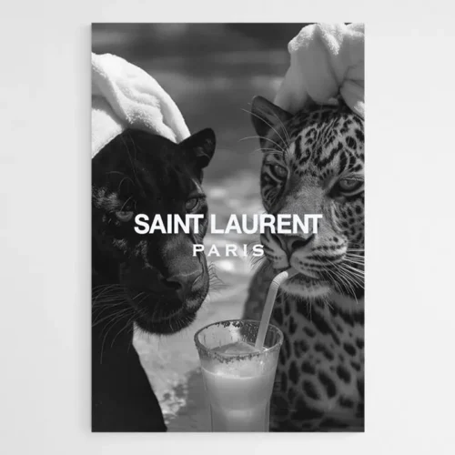 Tableau Saint Laurent Noir et Blanc