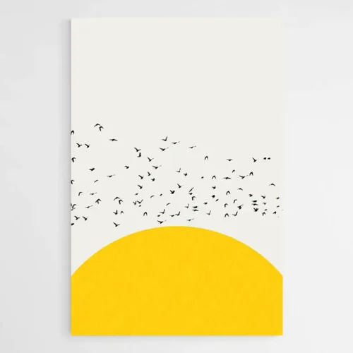 Tableau Scandinave Jaune