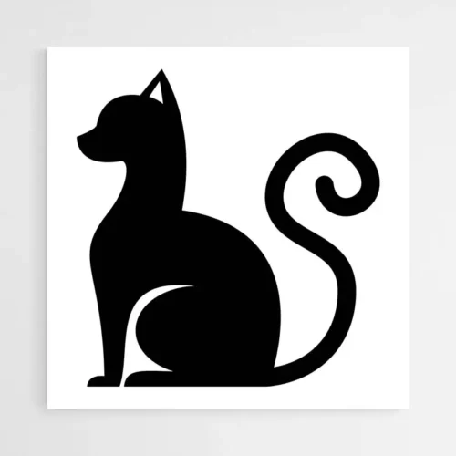 Tableau Silhouette Chat