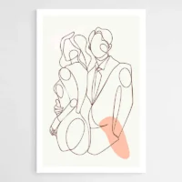 Tableau Silhouette Couple