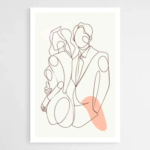 Tableau Silhouette Couple