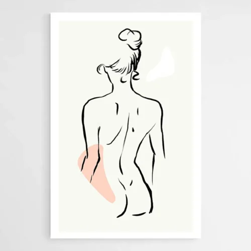 Tableau Silhouette Femme Abstrait