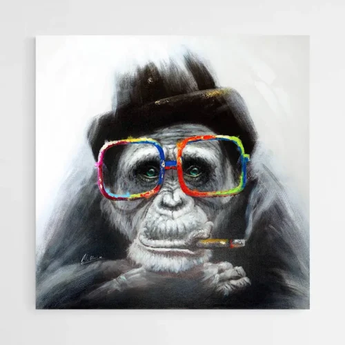 Tableau Singe À Lunettes