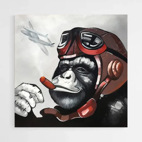Tableau Singe Aviateur