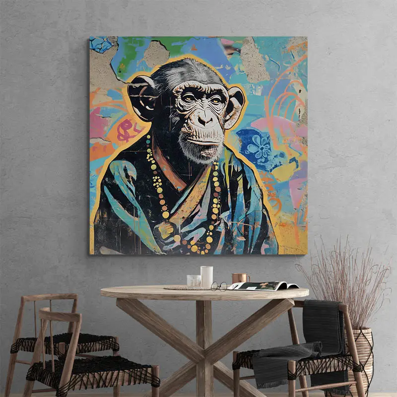 Tableau Singe Couleur