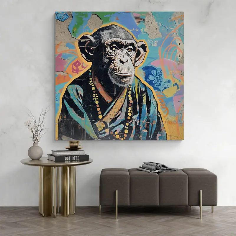 Tableau Singe Couleur