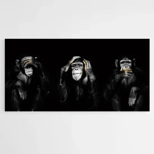 Tableau Singes de la Sagesse