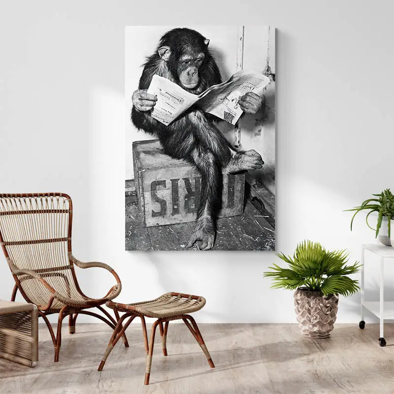 Tableau Singe Drôle