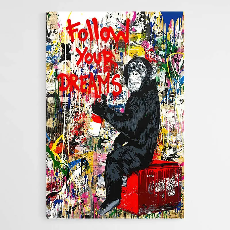 Tableau Singe Graffiti