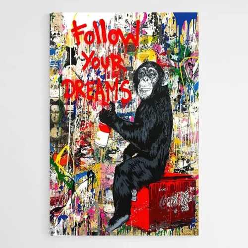 Tableau Singe Graffiti