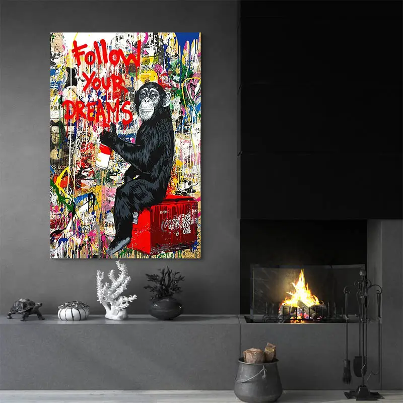 Tableau Singe Graffiti