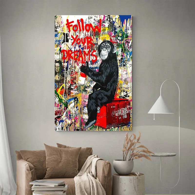 Tableau Singe Graffiti