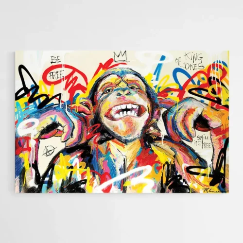 Tableau Singe Grimace