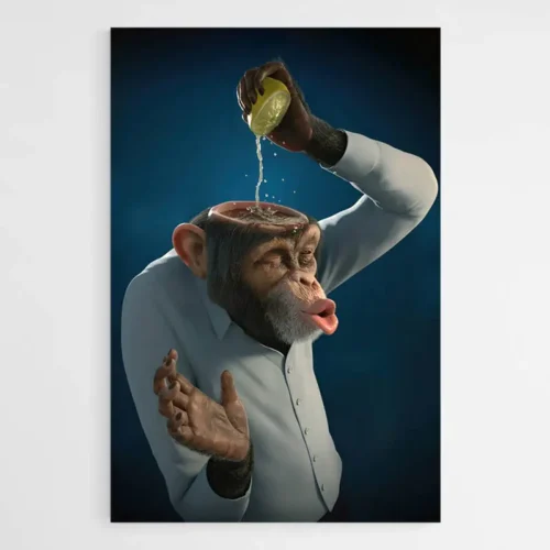 Tableau Singe Humour