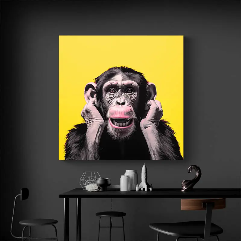 Tableau Singe Jaune