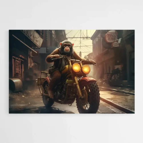 Tableau Singe Moto