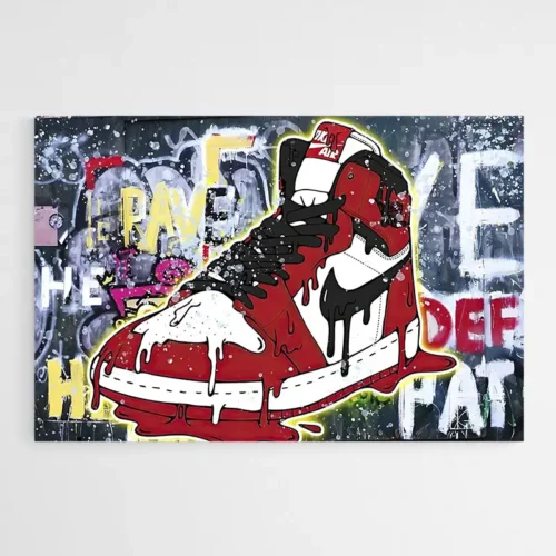 Tableau Sneakers Street Art