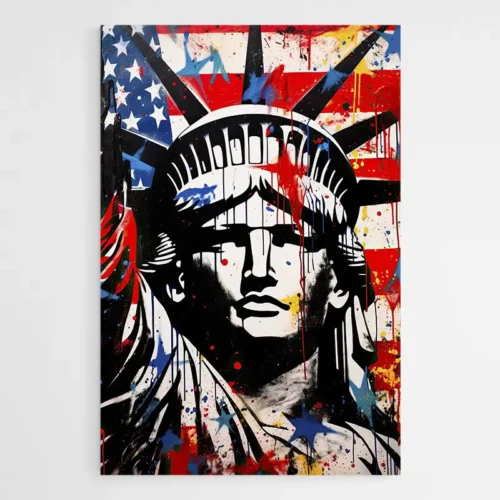 Tableau Statue de la Liberte Street Art