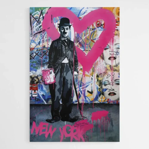 Tableau Charlie Chaplin street art