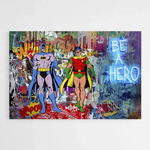 Tableau Street Art Batman Robin