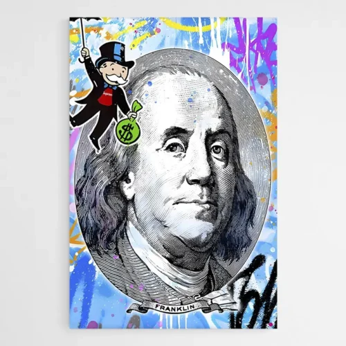 Tableau Street Art Benjamin Franklin