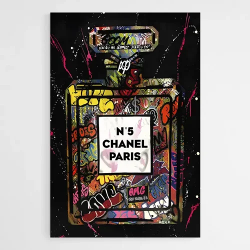 Tableau Street Art Chanel N5