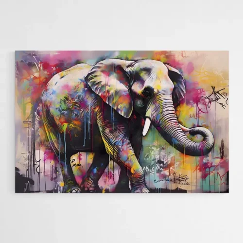 Tableau Street Art Elephant