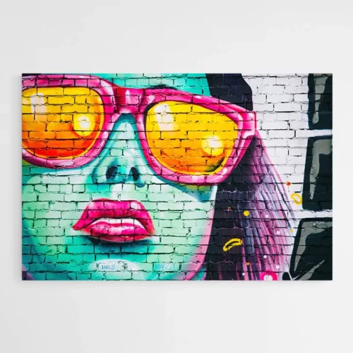 Tableau Street Art Femme