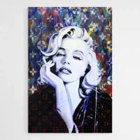 Tableau Street Art Femme Elegante