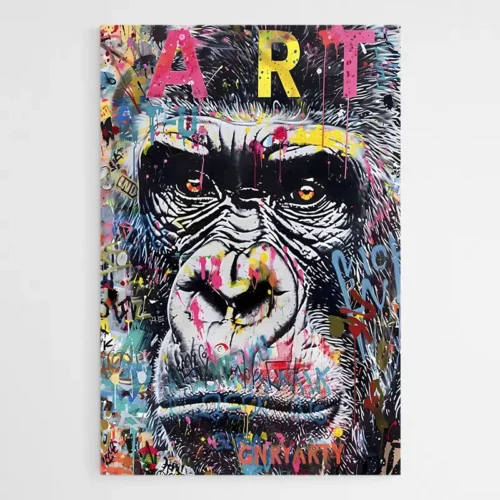 Tableau Street Art Gorille