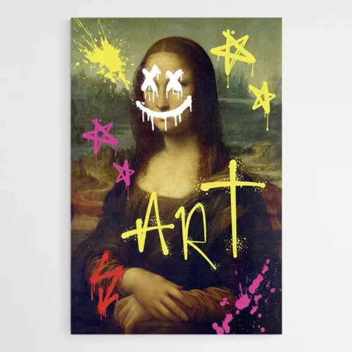 Tableau Street Art la Joconde