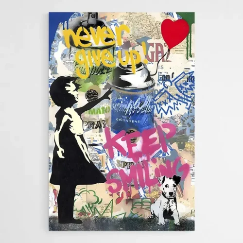 Tableau Street Art la Petite Fille au Ballon