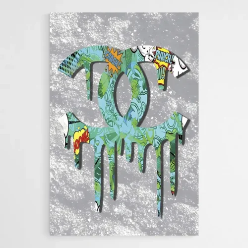 Tableau Street Art Logo Chanel