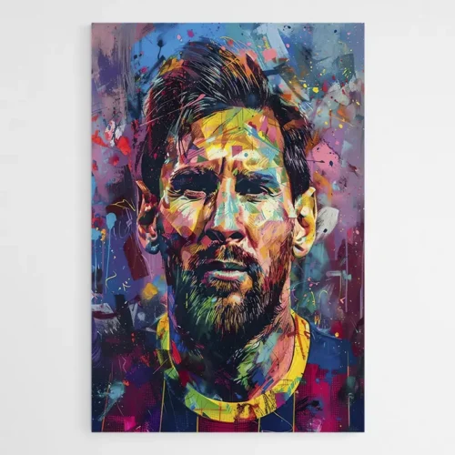 Tableau Street Art Messi