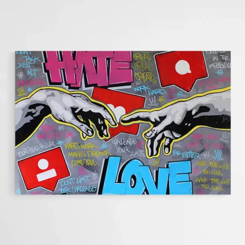 Tableau Street Art Michel-Ange