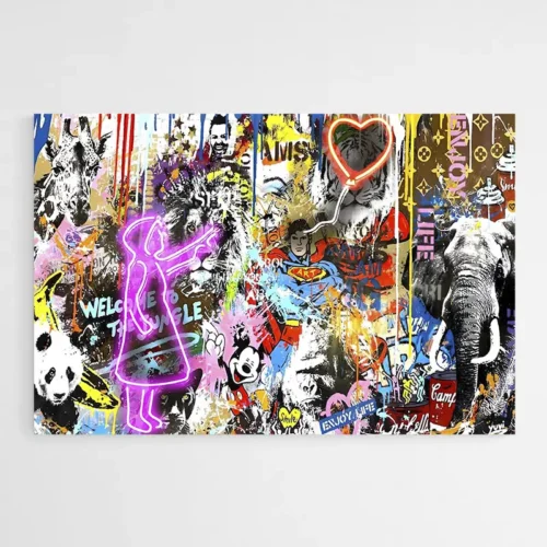 Tableau Street Art Moderne Graffiti