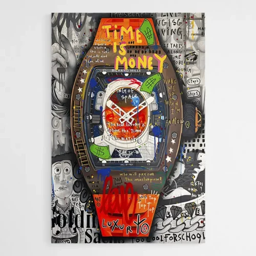 Tableau Street Art Montre