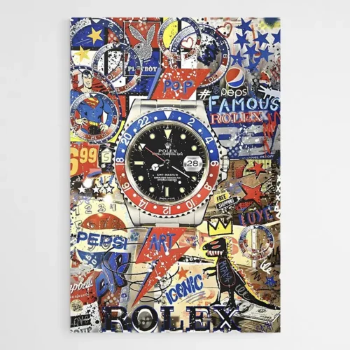 Tableau Street Art Rolex Pepsi