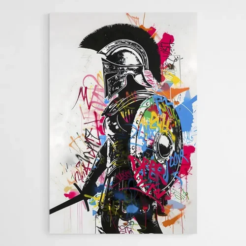 Tableau Street Art Spartiate